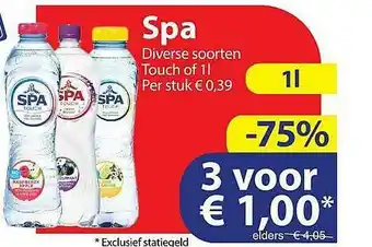 Die Grenze Spa Touch Of 1L aanbieding