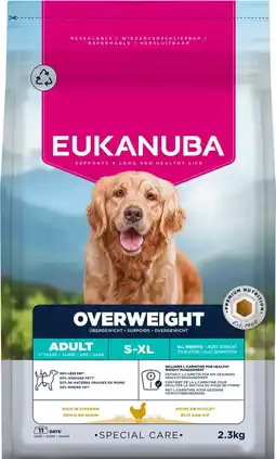 Pets Place Eukanuba Special Care Overgewicht - Hondenbrokken - Kip 2,3 kg aanbieding