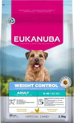 Pets Place Eukanuba Special Care Gewichtscontrole - Hondenbrokken - Kip 2,3 kg aanbieding