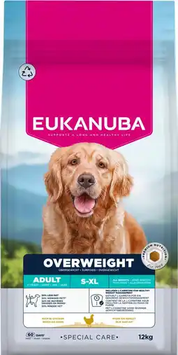 Pets Place Eukanuba Special Care Overgewicht - Hondenbrokken - Kip 12 kg aanbieding