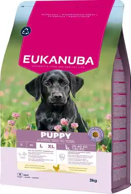 Pets Place Eukanuba Puppy Large Breed - Hondenbrokken - Kip 3 kg aanbieding