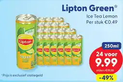 Die Grenze Lipton Green Ice Tea Lemon aanbieding