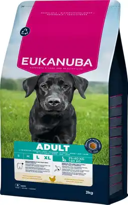 Pets Place Eukanuba Adult Large Breed - Hondenbrokken - Kip 3 kg aanbieding