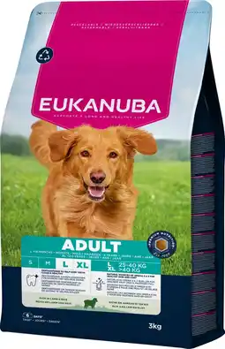Pets Place Eukanuba Adult Large Breed - Hondenbrokken - Lam&Rijst 3 kg aanbieding