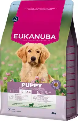 Pets Place Eukanuba Puppy Large Breed - Hondenbrokken - Lam&Rijst 3 kg aanbieding