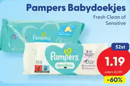 Die Grenze Pampers Babydoekjes aanbieding