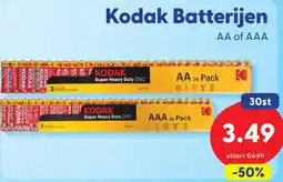 Die Grenze Kodak Batterijen AA of AAA aanbieding