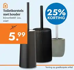 Blokker Lou toiletborstels met houder aanbieding