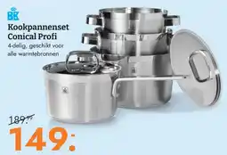 Blokker Bx Kookpannenset Conical Profi aanbieding