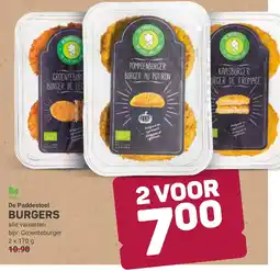 Ekoplaza De Paddestool burgers aanbieding