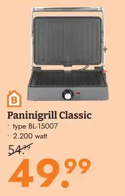 Blokker B Paninigrill Classic aanbieding