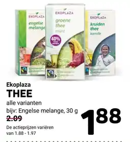 Ekoplaza Ekoplaza thee aanbieding