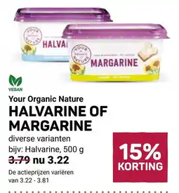 Ekoplaza Your Organic Nature Halvarine of margarine aanbieding