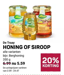 Ekoplaza De Traay honing of siroop aanbieding
