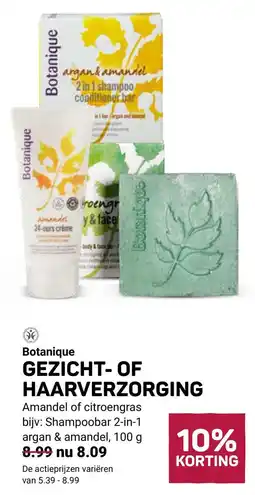 Ekoplaza Botanique GEZICHT- OF HAARVERZORGING aanbieding
