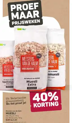 Ekoplaza Meesters van de halm muesli aanbieding