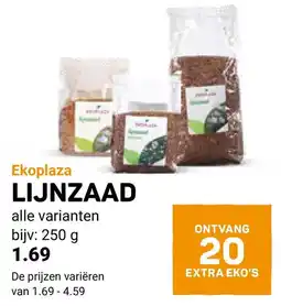 Ekoplaza Ekoplaza lijnzaad aanbieding