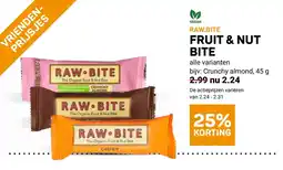 Ekoplaza raw.bite fruit & nut bite aanbieding