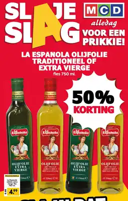 MCD Supermarkt La espanola olijfolie traditioneel of extra vierge aanbieding
