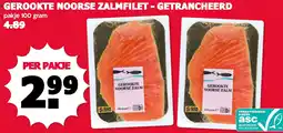 MCD Supermarkt Gerookte noorse zalmfilet aanbieding