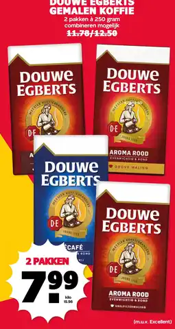 MCD Supermarkt Douwe Egberts gemalen koffie aanbieding