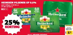 MCD Supermarkt Heineken pilsener of 0.0% aanbieding