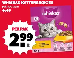 MCD Supermarkt whiskas kattenbrokjes aanbieding
