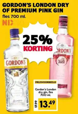 MCD Supermarkt Gordon's London dry gin aanbieding