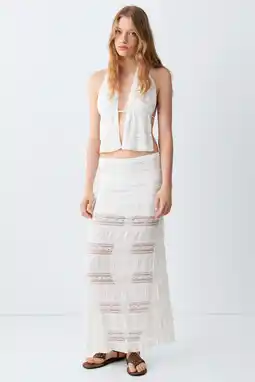 Wehkamp MANGO TEEN maxi rok - wit aanbieding
