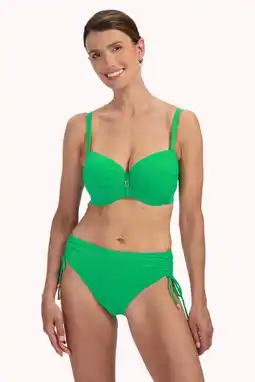 Wehkamp Cyell high waist bikinibroekje met lurex groen aanbieding
