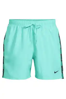 Wehkamp Nike zwemshort Breaker Logo tape 5 Volley turquoise aanbieding