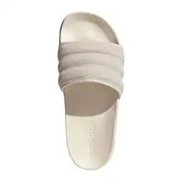 Wehkamp adidas Sportswear Adilette leren slippers ecru aanbieding