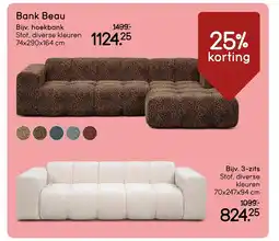 Leen Bakker Bank Beau aanbieding