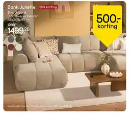 Leen Bakker Bank Juliette aanbieding