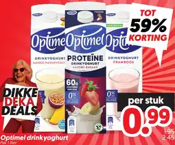 Dekamarkt Optimel drinkyoghurt aanbieding