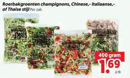 Dekamarkt Roerbakgroenten champignons, Chinese, Italiaanse, of Thaise stijl aanbieding