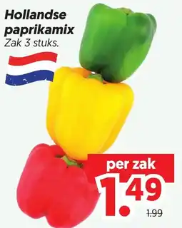Dekamarkt Hollandse paprikamix aanbieding