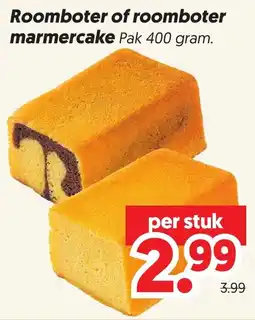 Dekamarkt Roomboter of roomboter marmercake aanbieding