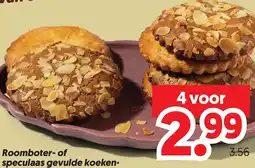 Dekamarkt Roomboter of speculaas gevulde koeken aanbieding