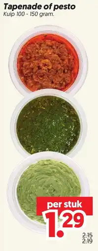 Dekamarkt Tapenade of pesto aanbieding