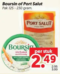 Dekamarkt Boursin of Port Salut aanbieding
