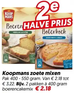 Dekamarkt Koopmans zoete mixen aanbieding