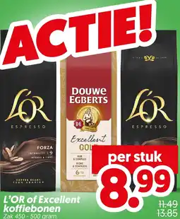 Dekamarkt L'OR of Excellent koffiebonen aanbieding