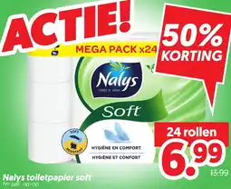 Dekamarkt Nalys toiletpapier soft aanbieding
