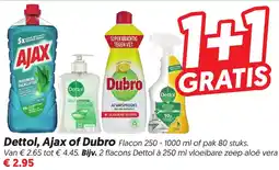 Dekamarkt Dettol, Ajax of Dubro aanbieding