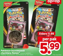 Dekamarkt Pokémon boosterpack checklane flames aanbieding