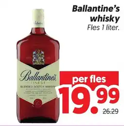 Dekamarkt Ballantine's whisky aanbieding
