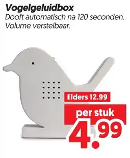 Dekamarkt Vogelgeluidbox aanbieding