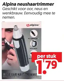 Dekamarkt Alpina neushaartrimmer aanbieding