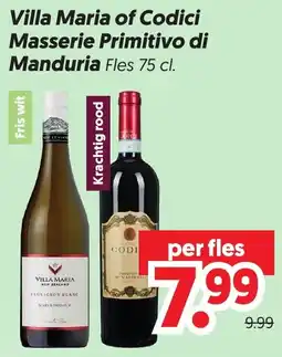 Dekamarkt Villa Maria of Codici Masserie Primitivo di Manduria aanbieding